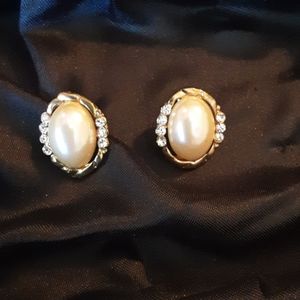 Vintage Faux Pearl Earrings